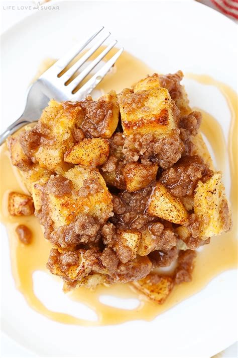 Overnight Cinnamon Apple Baked French Toast Casserole