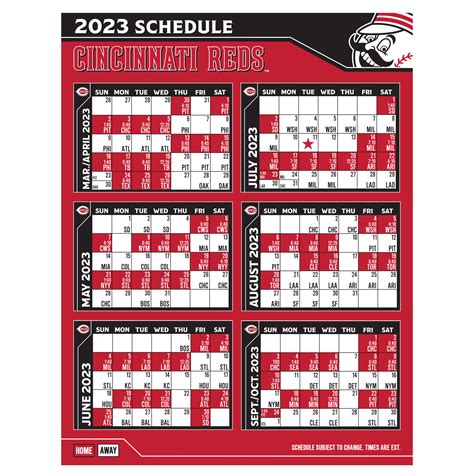 Cincinnati Reds Schedule Printable Free Printable Templates