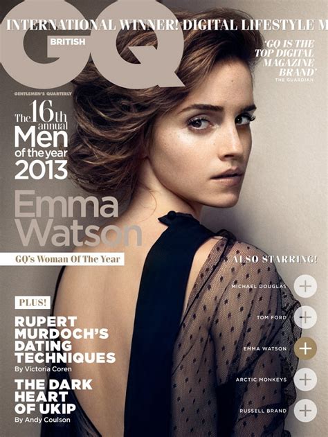 Emma Watson Is Gq Magazines Woman Of The Year And Looks Glamorous On