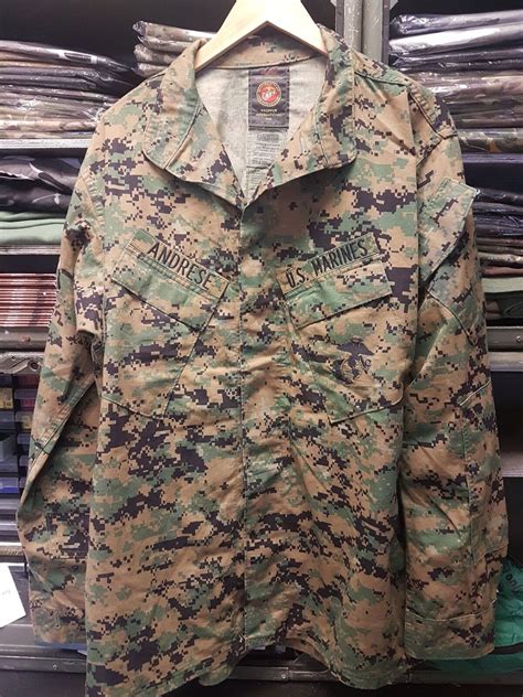 Genuine US Army Marines USMC MARPAT Woodland Camo Digital Camouflage Shirt ACU