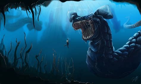 My Leviathan By Rodrigoken Fantasy Creatures Mythical Creatures Sea