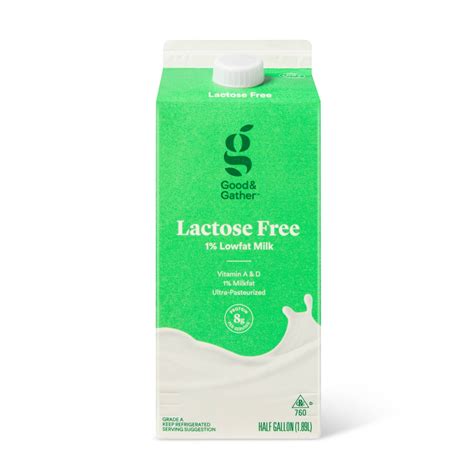 Lactose Free 1 Milk 0 5gal Good Gather Lactose Free Homemade