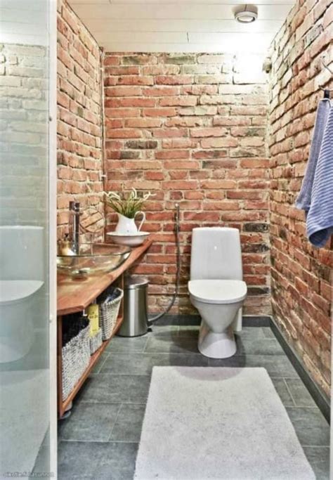 Exposed Brick Bathroom Ideas You Must See Shairoomcom Brick