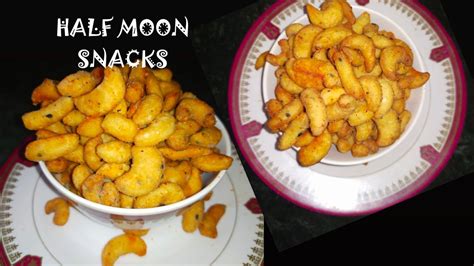 Half Moon Snacks🌙🌙 Easy Snack Recipe Quick Evening Snack For Kids