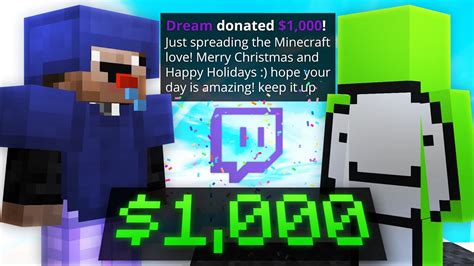 Dream Donated Me 1000 Youtube