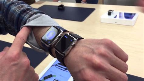 Hd Apple Watch 42mm Next To 38mm On Small Wrist Hands On Youtube