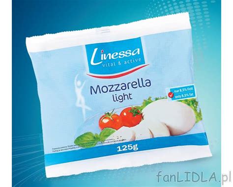 Mozzarella Light Linessa Artykuły Spożywcze Fanlidlapl