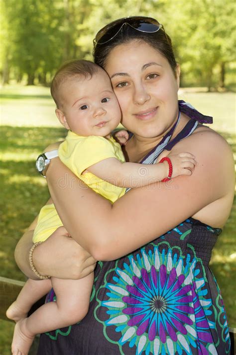 Mother And Baby Outdoor Stock Image Image Of Caucasian 26254657
