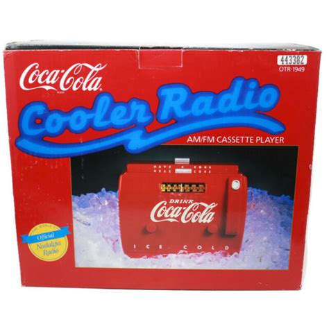 🔴 vintage coca cola cooler radio cassette player otr1949 needs work ebay