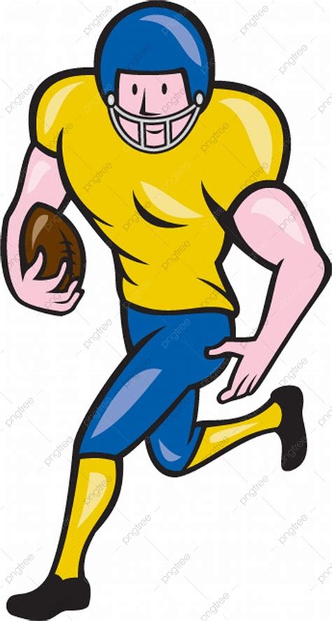 American Football Player Clipart Vector Illustration Of An American