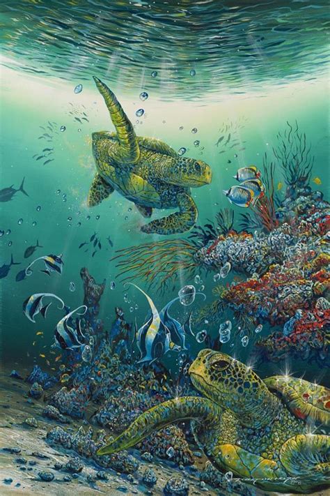 Robert Lyn Nelson Maui Artist Marineocean Paintings Underwater