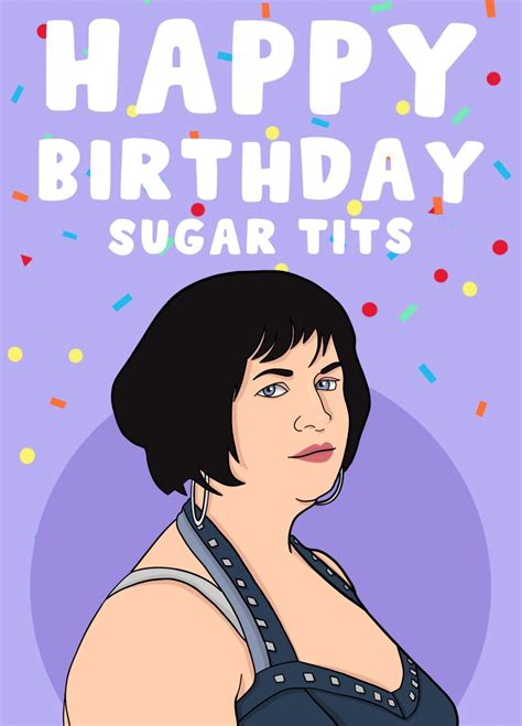 Happy Birthday Sugar Tits Card Scribbler