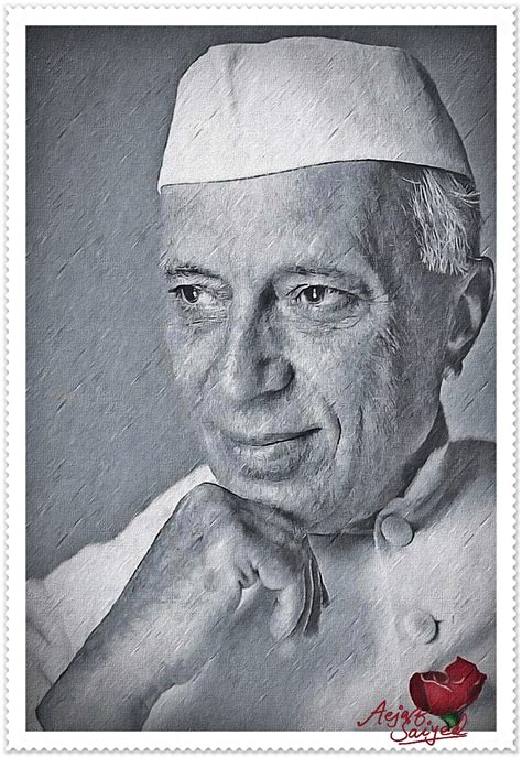 Digital Sketch Of Jawaharlal Nehru Ji Desi Painters