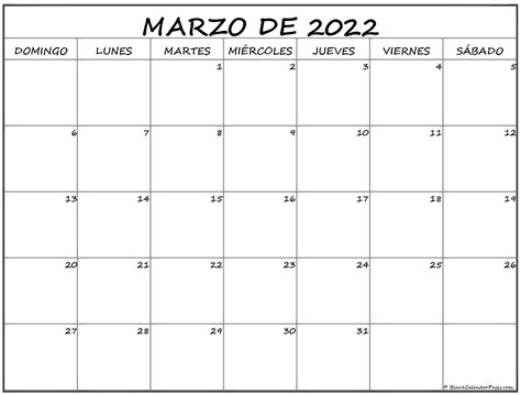 Marzo De 2022 Calendario Gratis Calendario Marzo