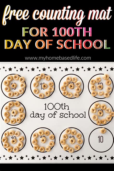 100th day of school counting mat