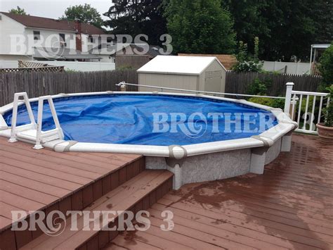 Aboveground — Brothers 3 Pools Above Ground Pool Decks In Ground Pools
