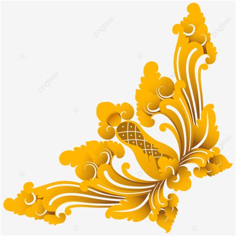 Ornamental Corner Vector Art Png Balinese Corner Ornament Design