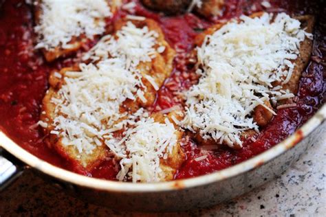 Heat butter and olive oil over high heat in a large skillet. Chicken Parmigiana | Recipe (With images) | Chicken ...