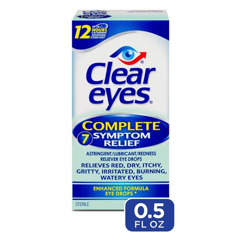 Clear Eyes Complete 7 Symptom Relief Eye Drops 05 Oz