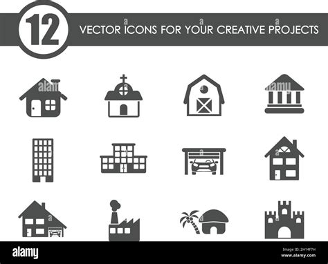 Buildings Vector Icons Stock Vector Image And Art Alamy