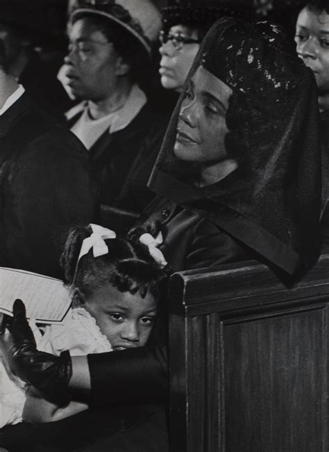 Coretta Scott King And Daughter Bernice At The Funeral Of Dr Martin