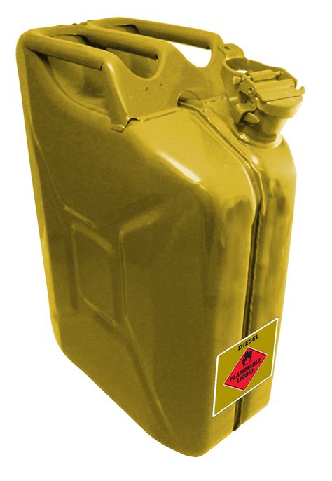 Pro Quip Afac Metal 20 Litre Yellow Diesel Jerry Can