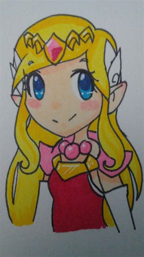 Heres A Quick Doodle Of Toon Zelda I Was Trying Out Some Copic