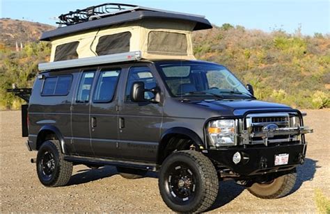 Gen 2 roof racks & tracks install. Sportsmobile 4x4 with Aluminess Winch Bumper, Roof Rack ...