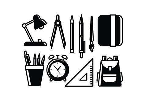 School Supplies Vectors 142349 Vector Art At Vecteezy