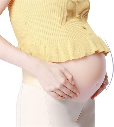 Henwin Fake Pregnancy Belly 100 Silicone Fake Pregnant Belly False Adult Tummy Stuffer For