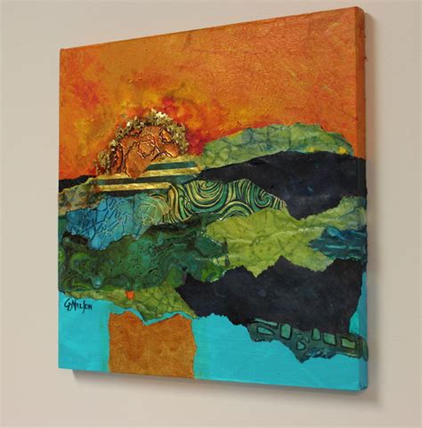 Carol Nelson Fine Art Blog Mixed Media Abstract Landscape Collage