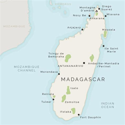 Madagaskari Saare Kaart Kaart Madagaskar Ja Mbritsevad Saared Ida