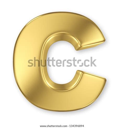 Letter C Gold Solid Alphabet Stock Illustration 134396894 Shutterstock