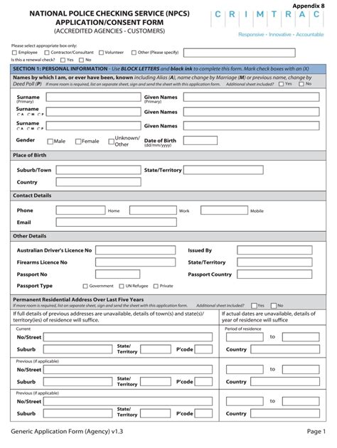 Npc Application Form Pdf Fill Online Printable Fillable Blank