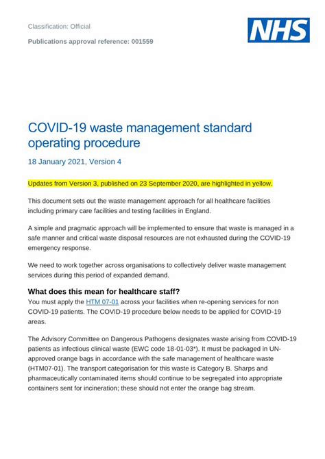 Pdf Covid Waste Management Standard Operating Procedure Pdfslide Net