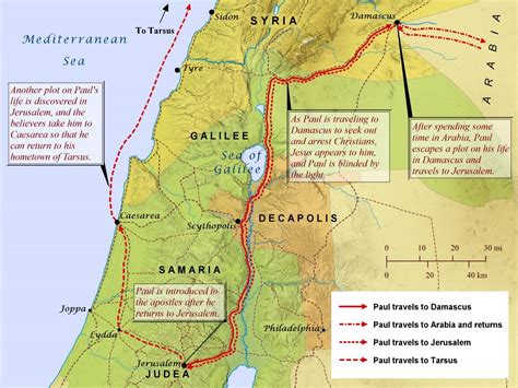 Pauls Conversion And Early Travels Bible Mapper Blog
