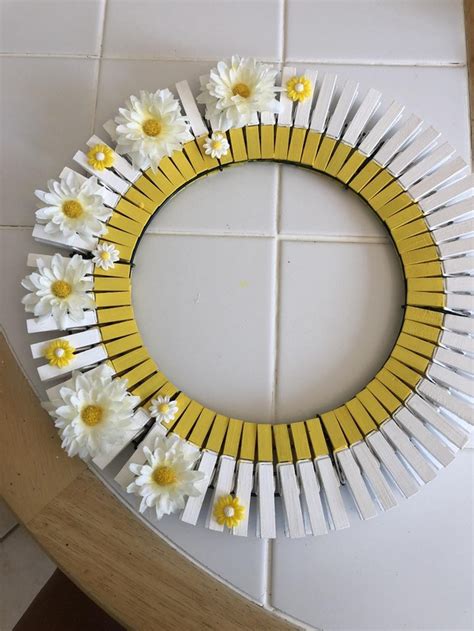 Clothes Pin Wreath Clothes Pin Crafts Clothes Pins Clothespin Crafts