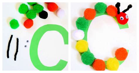 Letter C Craft C Is For Caterpillar Preschool Craft Kids Activities Blog