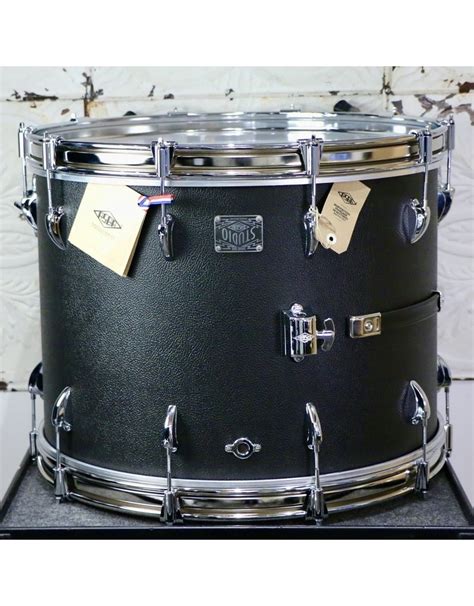 Asba Super Simone Studio Drum Kit 22 12 16in Black Tolex Timpano