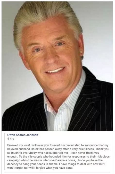 Derek Acorah Dead As His Wife Blasts Vile Couple Over What They Did In Mediums Final Hours