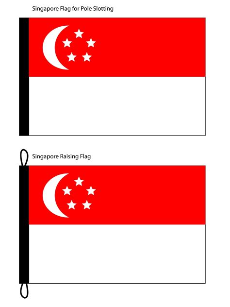 Let us go back in time. Singapore Flag (Polyester Silk Fabric) - Singapore Flags ...