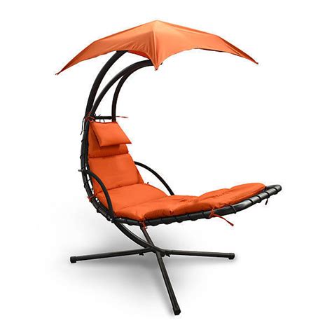 Sky Lounger Hanging Chaise Chair Hammock With Umbrella Canopy76 X 80