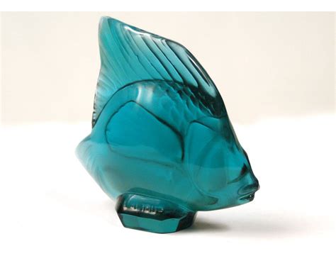 Decorative Fish Sculpture In France Lalique Crystal Glass Fish Twentieth