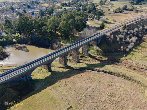 Malmsbury Viaduct From Drone
