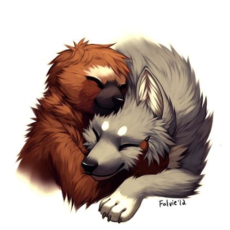 Falvie Wolf And Sloth Furry Pinterest Wolves And Sloths
