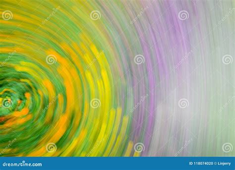 Abstract Motion Blur Colorful Flowers On The Field Stock Photo Image