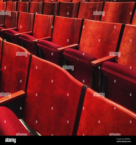 Rows Of Red Theater Seating Stock Photo Alamy