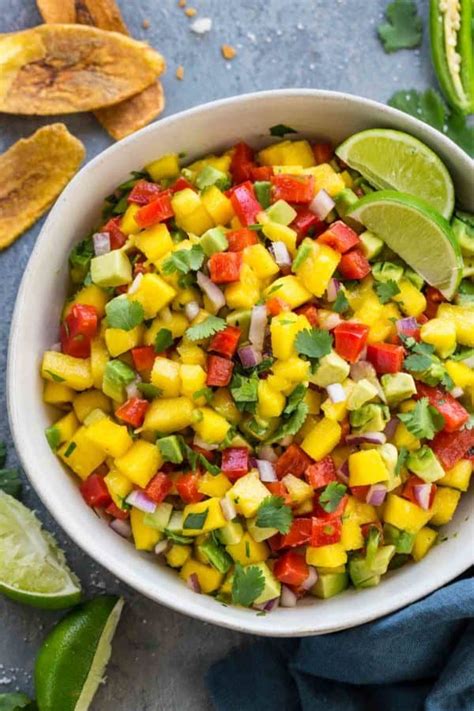 Combine the mango, cucumber, jalapeno, red onion, lime juice and cilantro leaves and mix well. Fresh Mango Salsa Recipe - Jessica Gavin