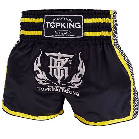 Tkb Top King Muay Thai Boxing Shorts With Yellow Tktbs 239