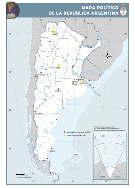 Mapa Político De Argentina Con Investigadores Y Grupos Que Trabajan Con Download Scientific